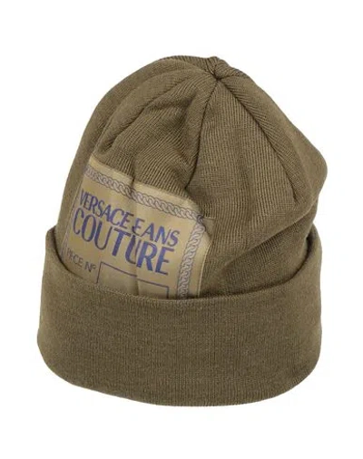 Versace Jeans Couture Woman Hat Military Green Size Onesize Acrylic, Wool