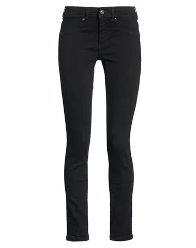 Versace Jeans Couture Woman Jeans Black Size 24 Cotton, Elastane