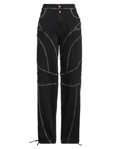 Versace Jeans Couture Woman Jeans Black Size 27 Cotton, Elastane