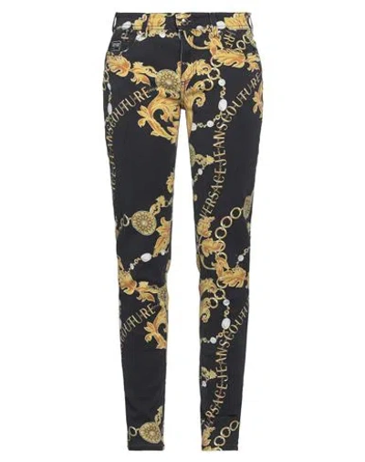 Versace Jeans Couture Woman Jeans Black Size 27 Cotton, Elastane