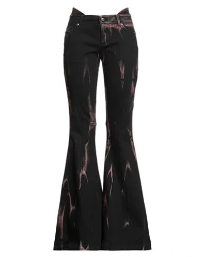 Versace Jeans Couture Woman Jeans Black Size 31 Cotton, Acrylic, Polyester, Elastane