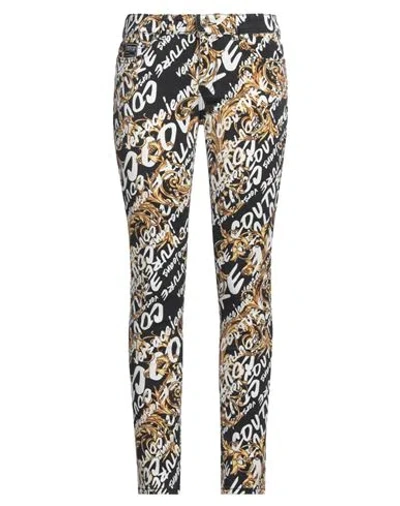 Versace Jeans Couture Woman Jeans Black Size 27 Cotton, Elastane
