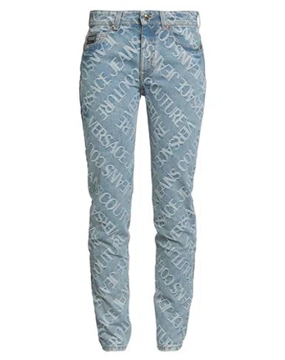 Versace Jeans Couture Woman Jeans Blue Size 26 Cotton, Elastane