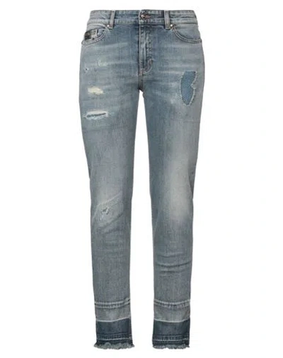 Versace Jeans Couture Woman Jeans Blue Size 26 Cotton, Elastane