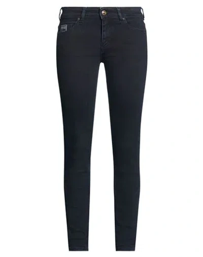 Versace Jeans Couture Woman Jeans Blue Size 26 Cotton, Elastane In Black
