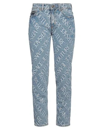 Versace Jeans Couture Woman Jeans Blue Size 27 Cotton, Polyester, Elastane