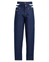 Versace Jeans Couture Woman Jeans Blue Size 31 Cotton, Elastane In Blue