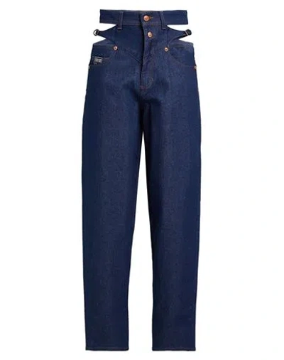 Versace Jeans Couture Woman Jeans Blue Size 31 Cotton, Elastane