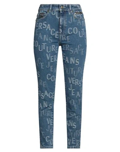 Versace Jeans Couture Woman Jeans Blue Size 32 Cotton, Elastane