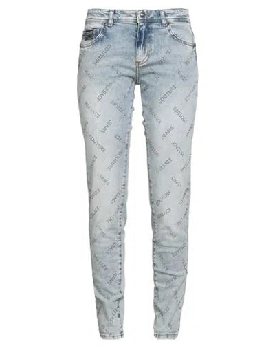Versace Jeans Couture Woman Jeans Blue Size 32 Cotton, Elastane