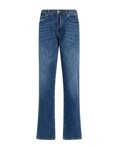 Versace Jeans Couture Woman Jeans Blue Size 32 Cotton, Elastane