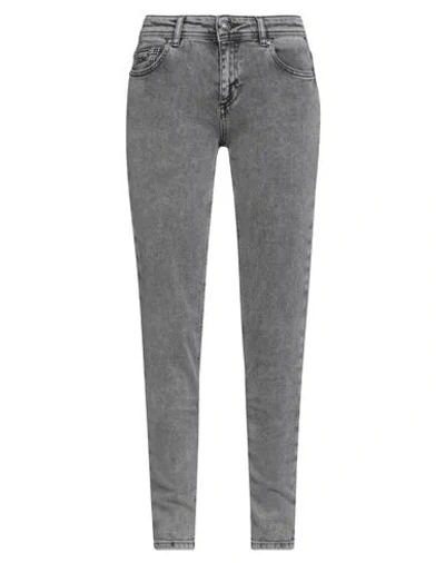 Versace Jeans Couture Woman Jeans Grey Size 32 Cotton, Elastane In Gray
