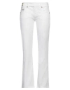 Versace Jeans Couture Woman Jeans White Size 26 Cotton, Elastane