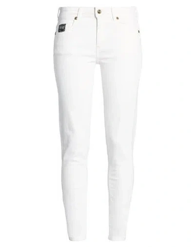 Versace Jeans Couture Woman Jeans White Size 26 Cotton, Elastane