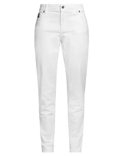 Versace Jeans Couture Woman Jeans White Size 26 Cotton, Elastane