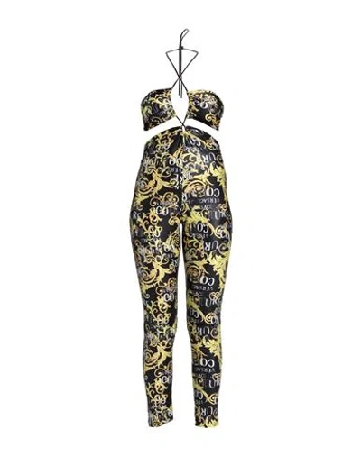 Versace Jeans Couture Woman Jumpsuit Black Size 10 Polyester, Elastane