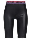 Versace Jeans Couture Woman Leggings Black Size 2 Polyamide, Elastane