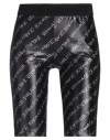 Versace Jeans Couture Allover Logo Knee-length Shorts In Black