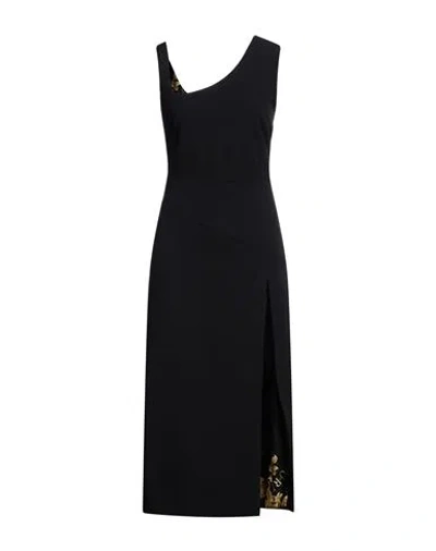 Versace Jeans Couture Woman Maxi Dress Black Size 4 Polyester, Elastane