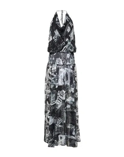 Versace Jeans Couture Woman Maxi Dress Black Size 4 Polyester
