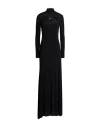 Versace Jeans Couture Woman Maxi Dress Black Size 8 Viscose, Elastane In Black
