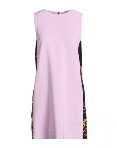 Versace Jeans Couture Woman Maxi Dress Lilac Size 8 Polyester, Elastane In Purple