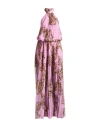 Versace Jeans Couture Woman Maxi Dress Lilac Size 8 Polyester In Purple