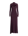 Versace Jeans Couture Woman Maxi Dress Plum Size 10 Viscose, Elastane In Purple