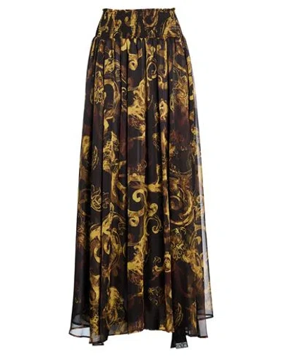 Versace Jeans Couture Woman Maxi Skirt Black Size 12 Polyester