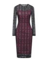 Versace Jeans Couture Sheer Long-sleeved Dress In Black
