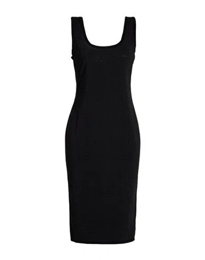 Versace Jeans Couture Woman Midi Dress Black Size 6 Polyester
