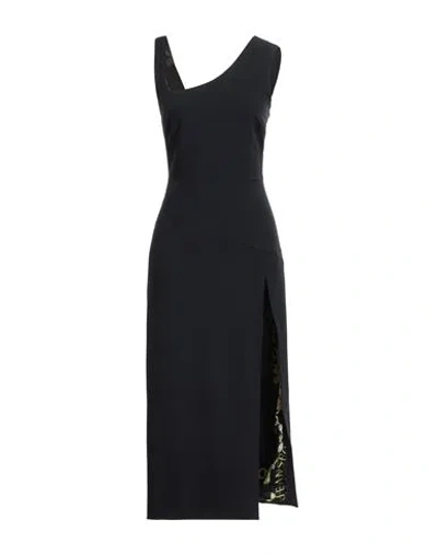 Versace Jeans Couture Woman Midi Dress Black Size 8 Polyester, Elastane