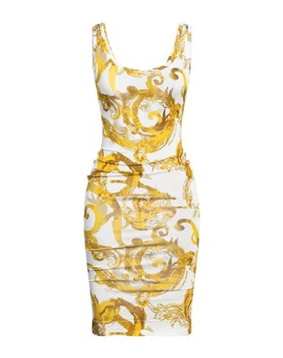 Versace Jeans Couture Woman Midi Dress Marigold Size 0 Viscose, Elastane In Black