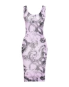 Versace Jeans Couture Woman Midi Dress Mauve Size 10 Viscose, Elastane In Purple