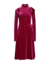 Versace Jeans Couture Woman Midi Dress Mauve Size 8 Polyester, Elastane In Purple