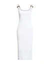 Versace Jeans Couture Dress Bull Stretch Slouchy In White