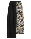 Versace Jeans Couture Woman Midi Skirt Black Size 10 Polyester