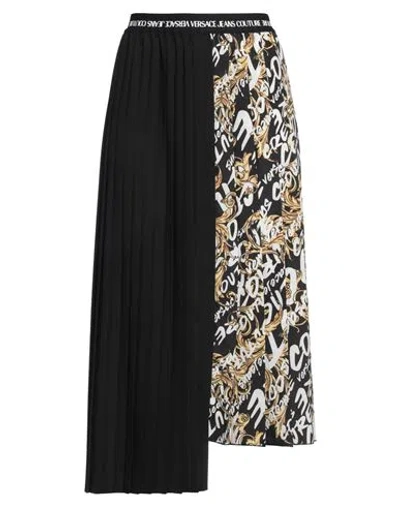 Versace Jeans Couture Woman Midi Skirt Black Size 10 Polyester