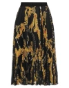Versace Jeans Couture Woman Midi Skirt Black Size 6 Polyester In Black