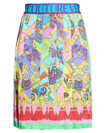 Versace Jeans Couture Woman Midi Skirt Pink Size 6 Polyester