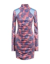 Versace Jeans Couture Woman Mini Dress Antique Rose Size 6 Polyester, Polyamide, Elastane In Pink