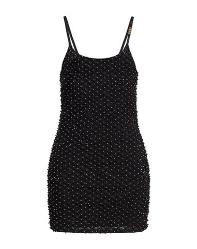 Versace Jeans Couture Woman Mini Dress Black Size 10 Polyamide, Elastane