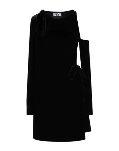Versace Jeans Couture Woman Mini Dress Black Size 10 Polyester, Elastane