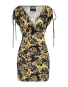 Versace Jeans Couture Woman Mini Dress Black Size 12 Polyester, Elastane