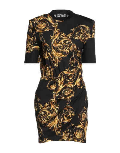 Versace Jeans Couture Short Dresses In Black