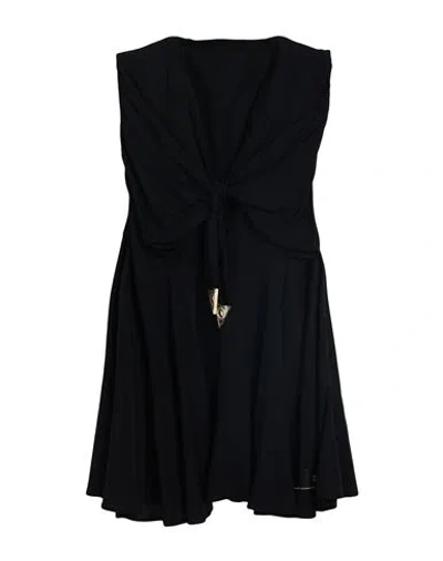 Versace Jeans Couture Woman Short Dress Black Size 4 Viscose