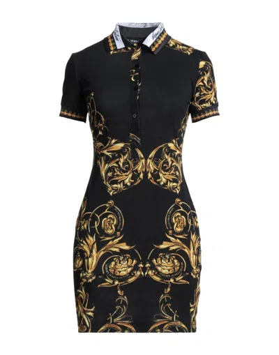 Versace Jeans Couture Short Dresses In Black