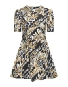Versace Jeans Couture Woman Short Dress Black Size 10 Polyester In Black