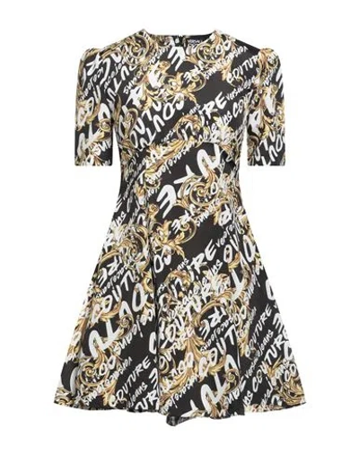 Versace Jeans Couture Woman Short Dress Black Size 10 Polyester