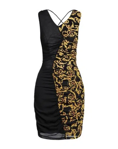 Versace Jeans Couture Woman Mini Dress Black Size 14 Polyester